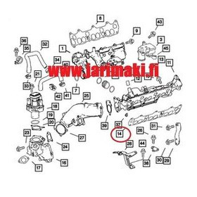Imusarjantiiviste vasen Mopar 3.0CRD 2005-2010