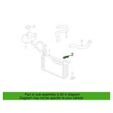 Jäähdyttimen ylempi eristin GM C/K Trukit 4.3/5.0/5.7/6.2D