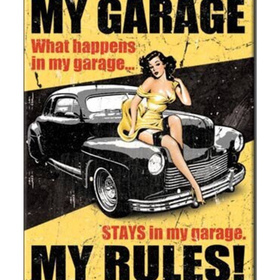 Jääkaappimagneetti My Garage, My Rules!