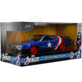 Jada Marvel Avengers 1972 Plymouth GTX Captain America