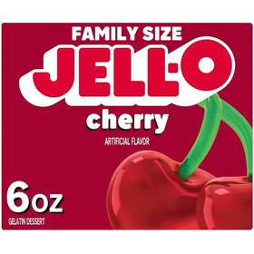 Jell-O Cherry/kirsikanmakuinen punainen hyytelöjauhe 170g 
