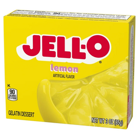 Jell-O Lemon / Sitruunanmakuinen keltainen hyytelöjauhe 85g