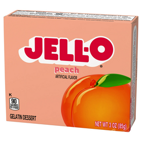 Jell-O Peach/ Persikanmakuinen oranssi hyytelöjauhe 85g 