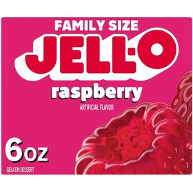 Jell-O Raspberry / Vadelmanmakuinen pinkki hyytelöjauhe 170g