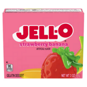Jell-O Strawberry banana / mansika- banaani hyytelöjauhe 85g 