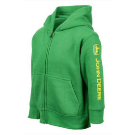 John Deere lasten vetoketjullinen huppari