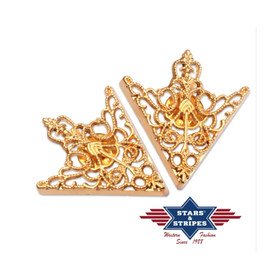 Kaulusklipsi Kullanvärinen Pitsi