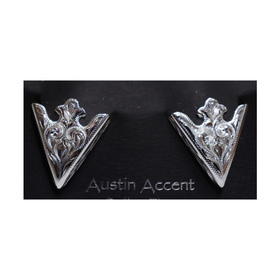 Kaulusklipsi Hopea kuvioitu