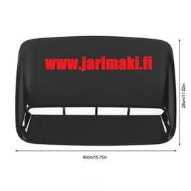 Konepeiton ilmanottoaukko/scooppi yleismalli musta 