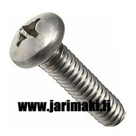 Koneruuvi 10-24X1" ruostumaton teräs