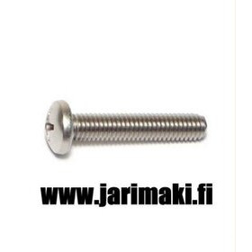 Koneruuvi 10-32X1" ruostumaton teräs