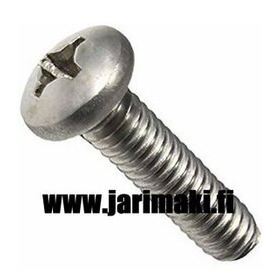 Koneruuvi 10-32X1/2" ruostumaton teräs 