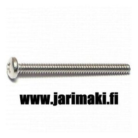 Koneruuvi 6-32X1-1/2" ruostumaton teräs