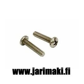 Koneruuvi 6-32X1/2" ruostumaton teräs