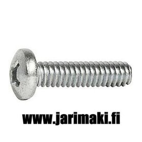 Koneruuvi kupukanta sinkitty teräs 1/4-20X3/4" 