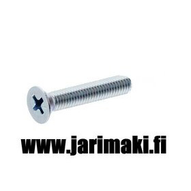 Koneruuvi uppokanta 6-32X1/2" sinkitty teräs 