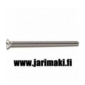 Koneruuvi uppokanta 6-32X2" ruostumaton teräs