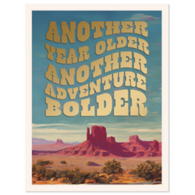 Kortti Birthday - Another Year Older Another Adventure Bolder