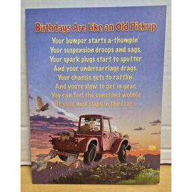 Kortti Birthday - Birthdays Are Like An Old Pickup