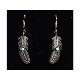 Sulka ja turkoosi kivi korvakorut