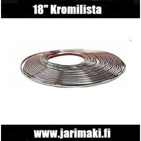 Kromilista ohut taipuisa 1/8" metritavara