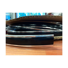 Kromilista taipuisa- Musta/Kromi- 1 1/8" (metritavara, eur/m) 