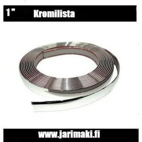 Kromilista taipuisa 1" metritavara
