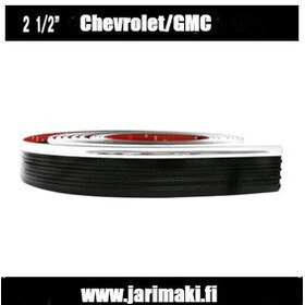 Kylkilista kromi/musta 2.5" Chevrolet Silverado 1988-1999 metritavara