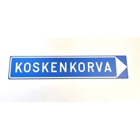 Kyltti Koskenkorva (nuolella) 50cm