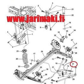 Laippamutteri nyloc M12X1.25 Mopar 2005-2026