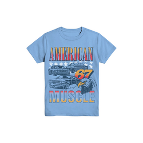 Lasten t-paoya American Muscle, vaalean sininen