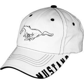 Lippalakki - Ford Mustang, valkoinen