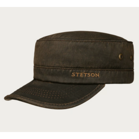 Lippalakki Stetson Army Cap Ruskea