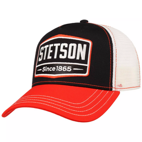  Lippalakki Stetson Trucker Cap Gasoline Black & Red