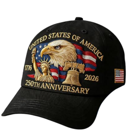Lippalakki USA 250th Anniversary Musta