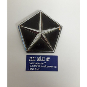 Merkki "Pentastar" metallia konepeltiin Chrysler 1981-1985