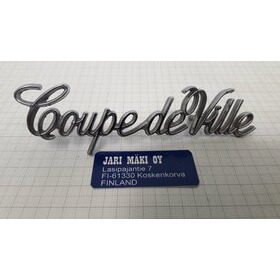 Merkki metalli "Coupe De Ville" 4-1/4"