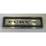 Merkki metallia 8-1/8" Plymouth Fury III  1969-1972