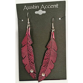 Nahkaiset sulkakorvakorut