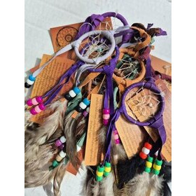 Navajo Dream Catcher - intiaanikäsityö 2", eri värejä