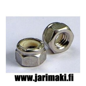 Nyloc mutteri 5/16-18 sinkitty teräs