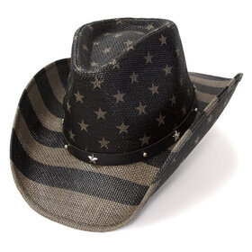 Olkihattu Black & Grey Americana