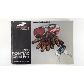 Omistajan käsikirja Englanniksi Pontiac Grand Prix 1993