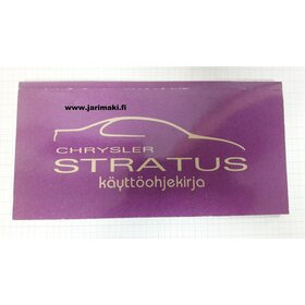 Omistajan käsikirja Suomeksi Chrysler Stratus 1996-1999