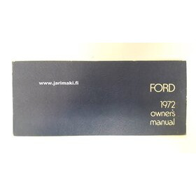 Omistajan käsikirja käytetty Englanniksi Ford 1972