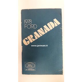 Omistajan käsikirja käytetty Englanniksi Ford Granada 1978