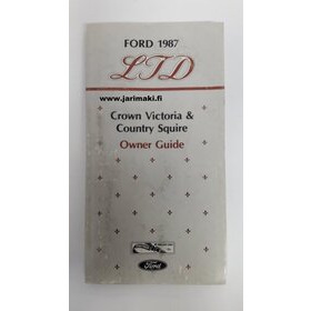 Omistajan käsikirja käytetty Englanniksi Ford LTD 1987