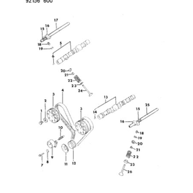 Pakoventtiili Mopar 3.0 1990-1996