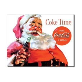Peltikyltti Coke Time Santa