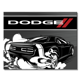 Peltikyltti - Dodge Black Speed